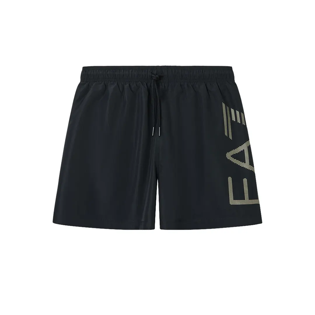 Costume Boxer - Nero Argento - M