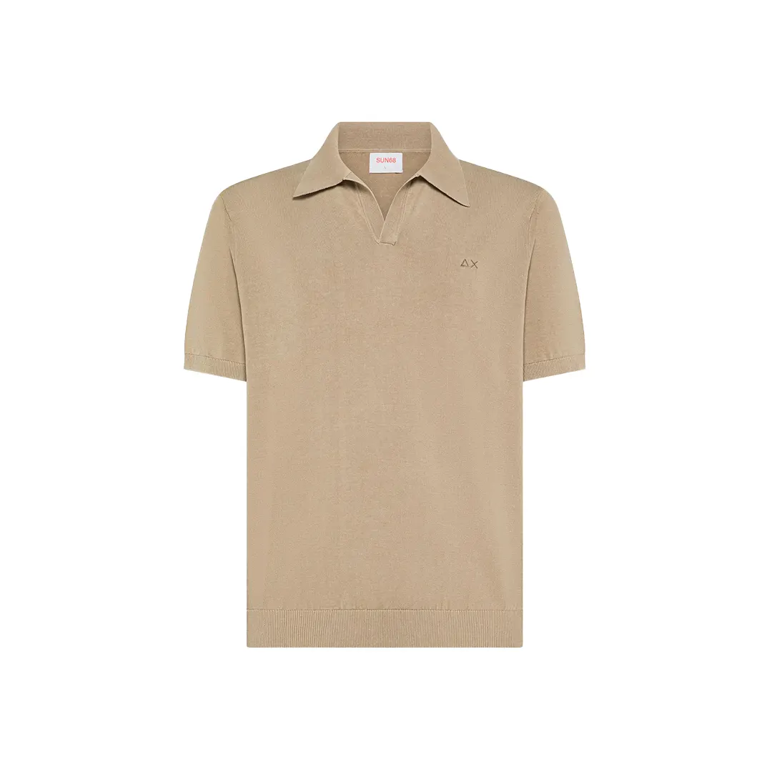 Polo Senza Bottoni - Stone - S
