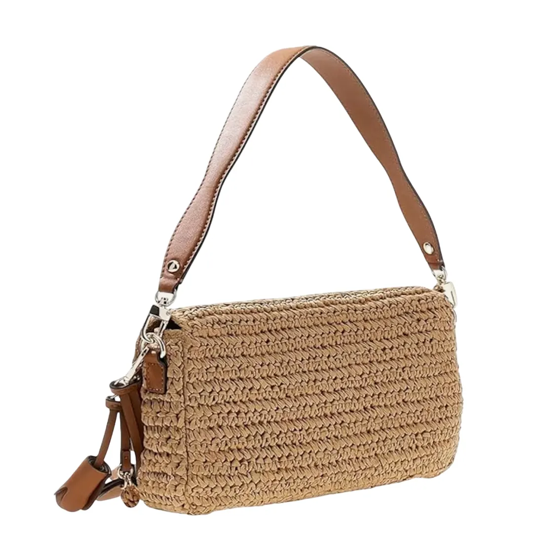 Borsa Spalla Paglia - Cognac