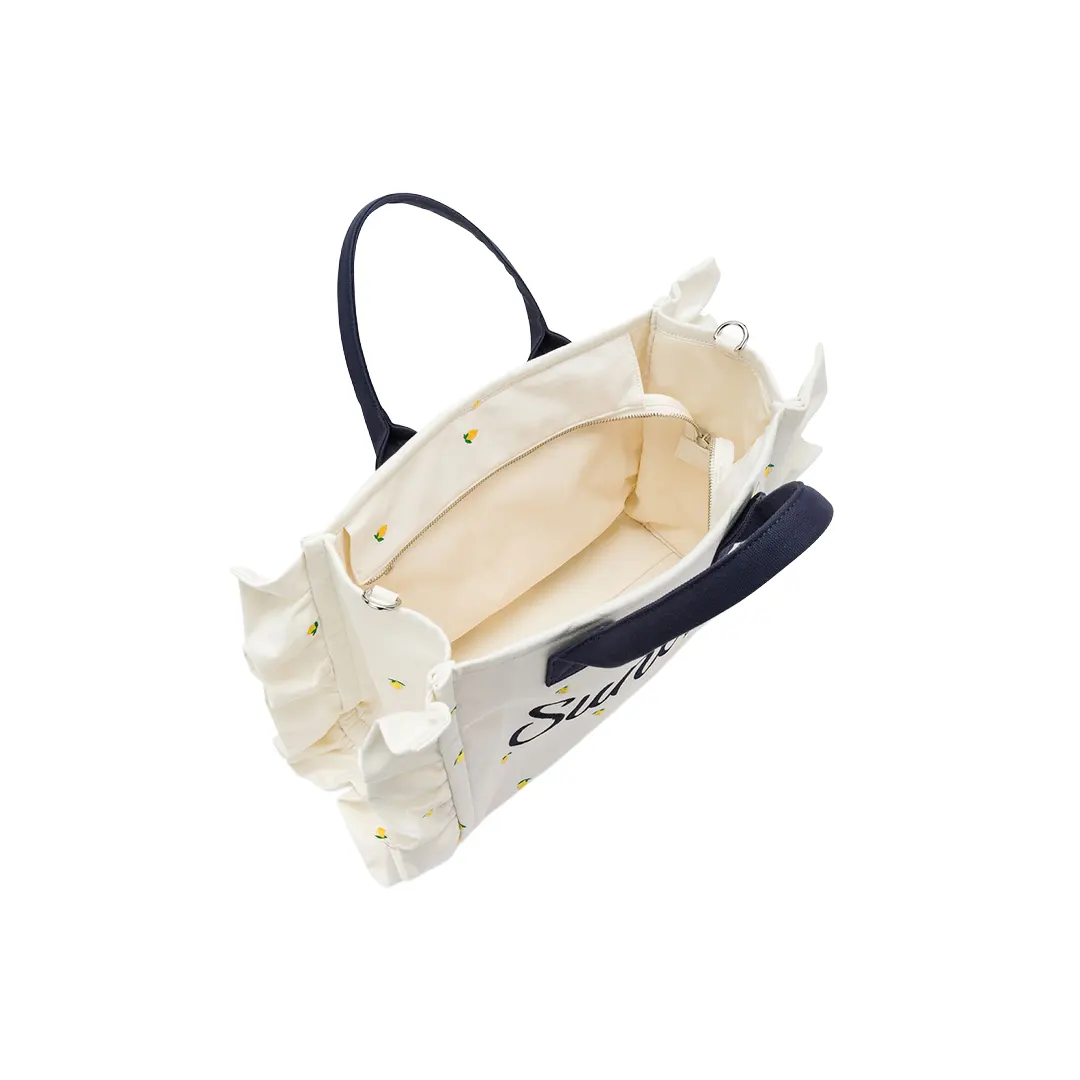 Borsa Shopper - Bianco Navy
