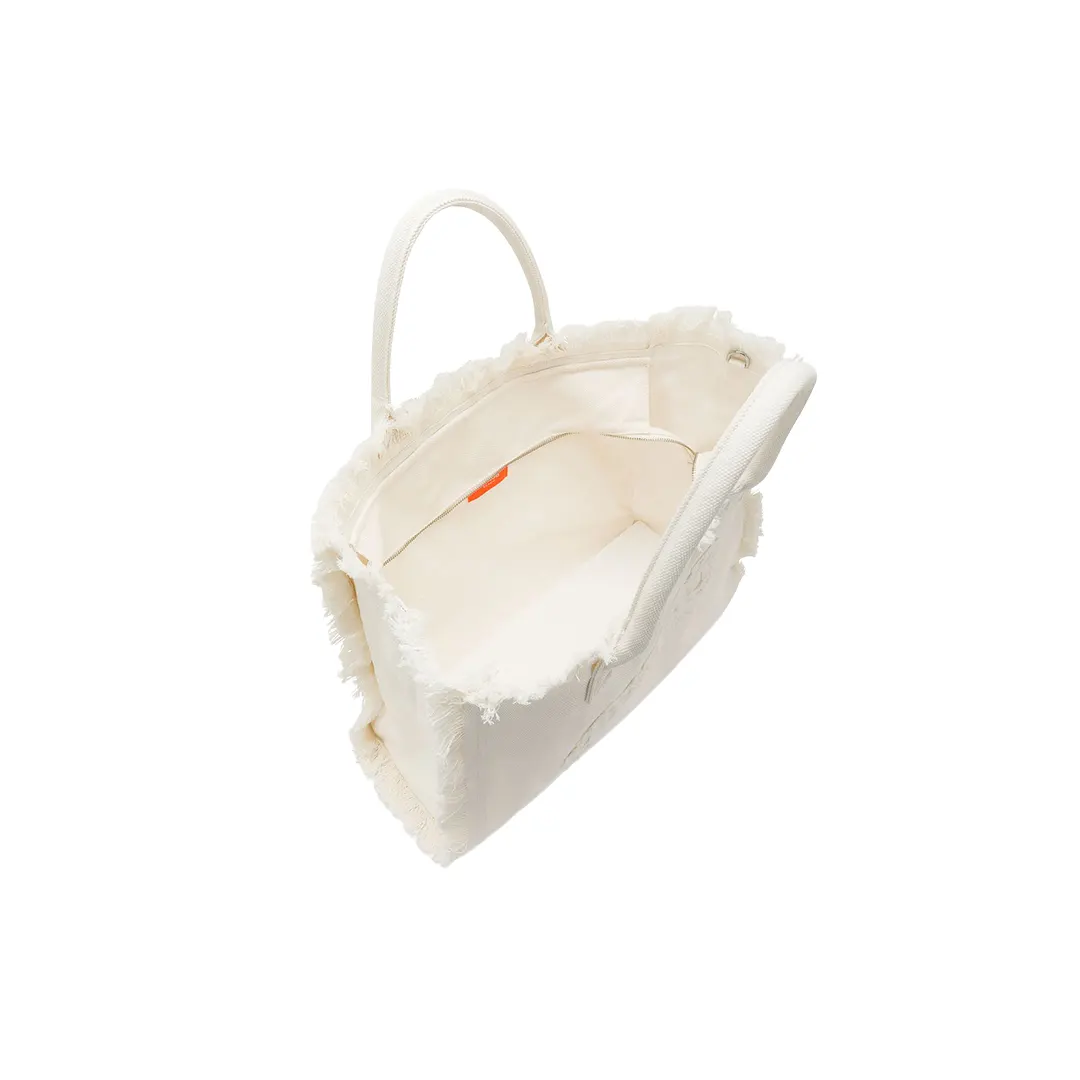 Borsa Shopper Tela - Bianco