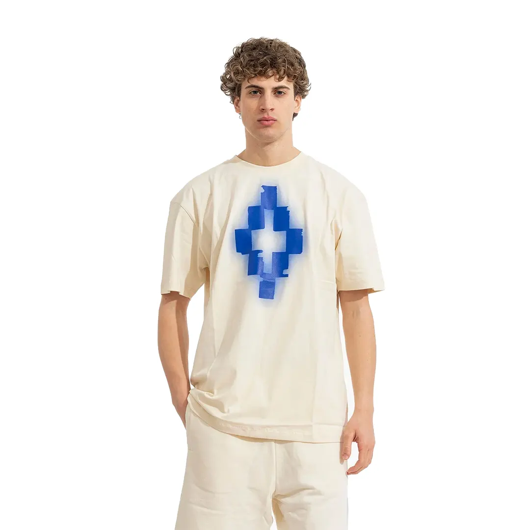 T-Shirt - Crema Blu - S