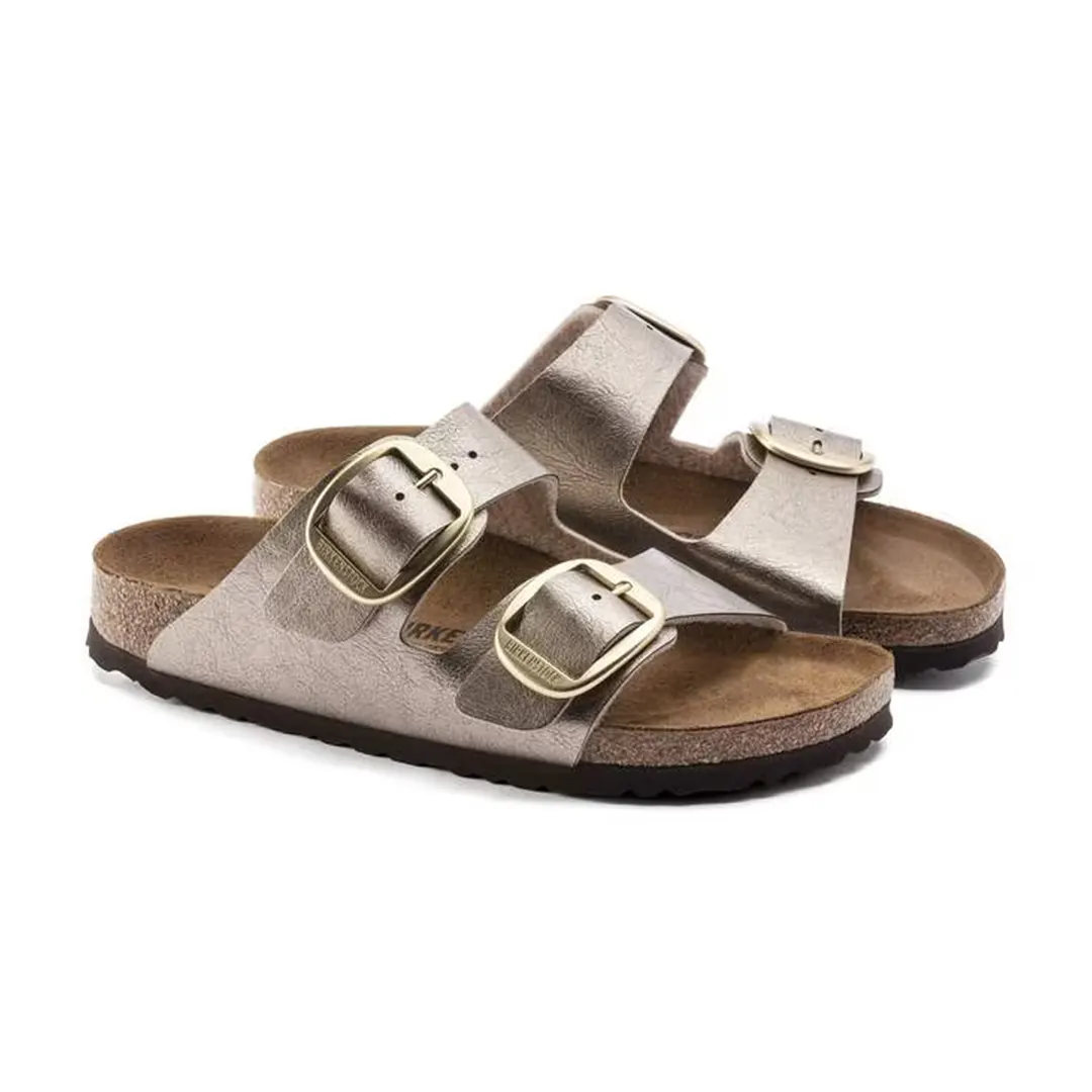 Sandalo Arizona Big Buckle Donna - Tortora Metallizzato - 37