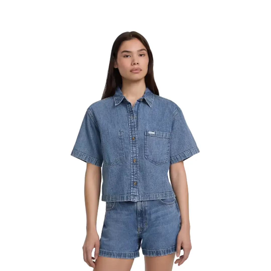 Camicia Jeans Mezza Manica Donna - Jeans - S