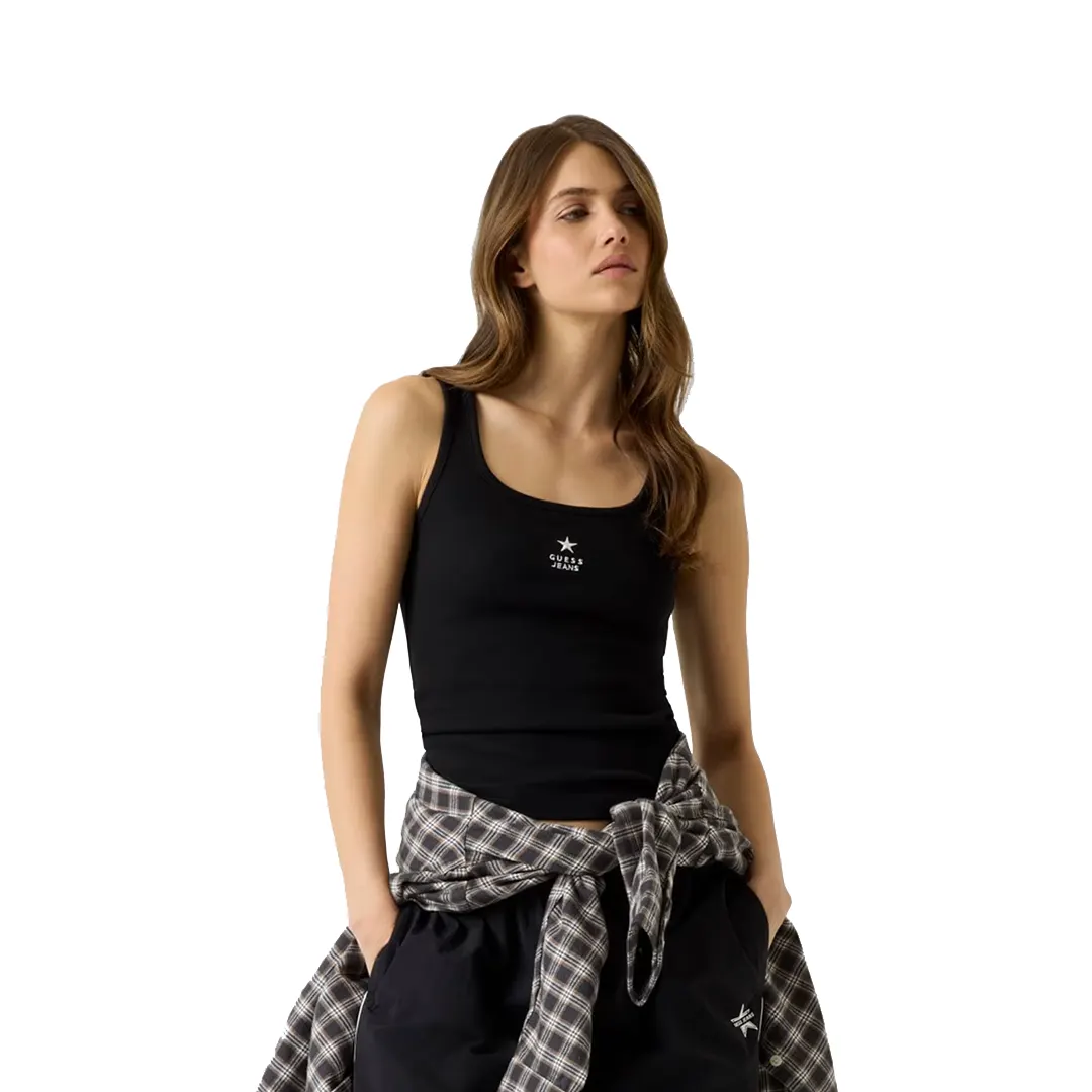 Canotta Costine Donna - Nero - XS
