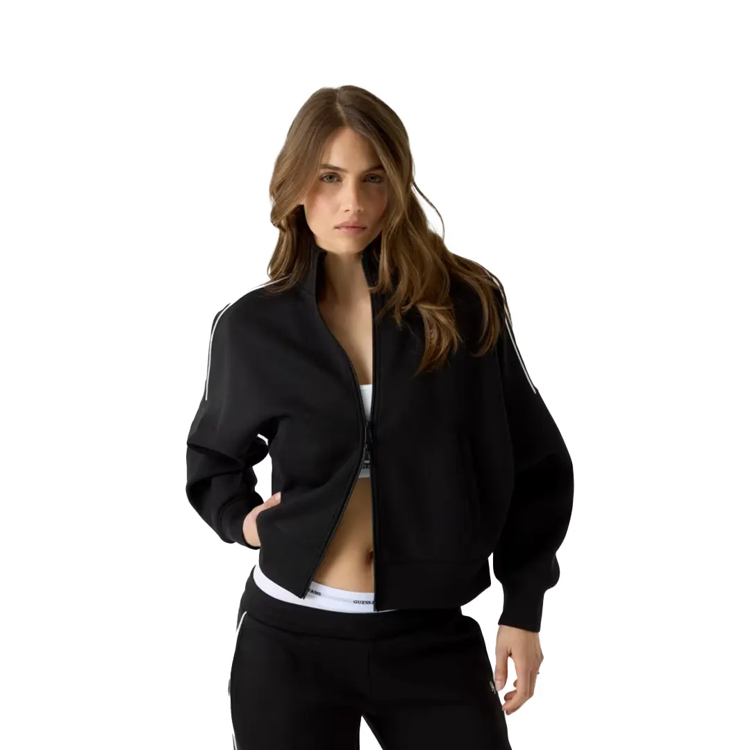 Felpa Zip Collo Alto Donna