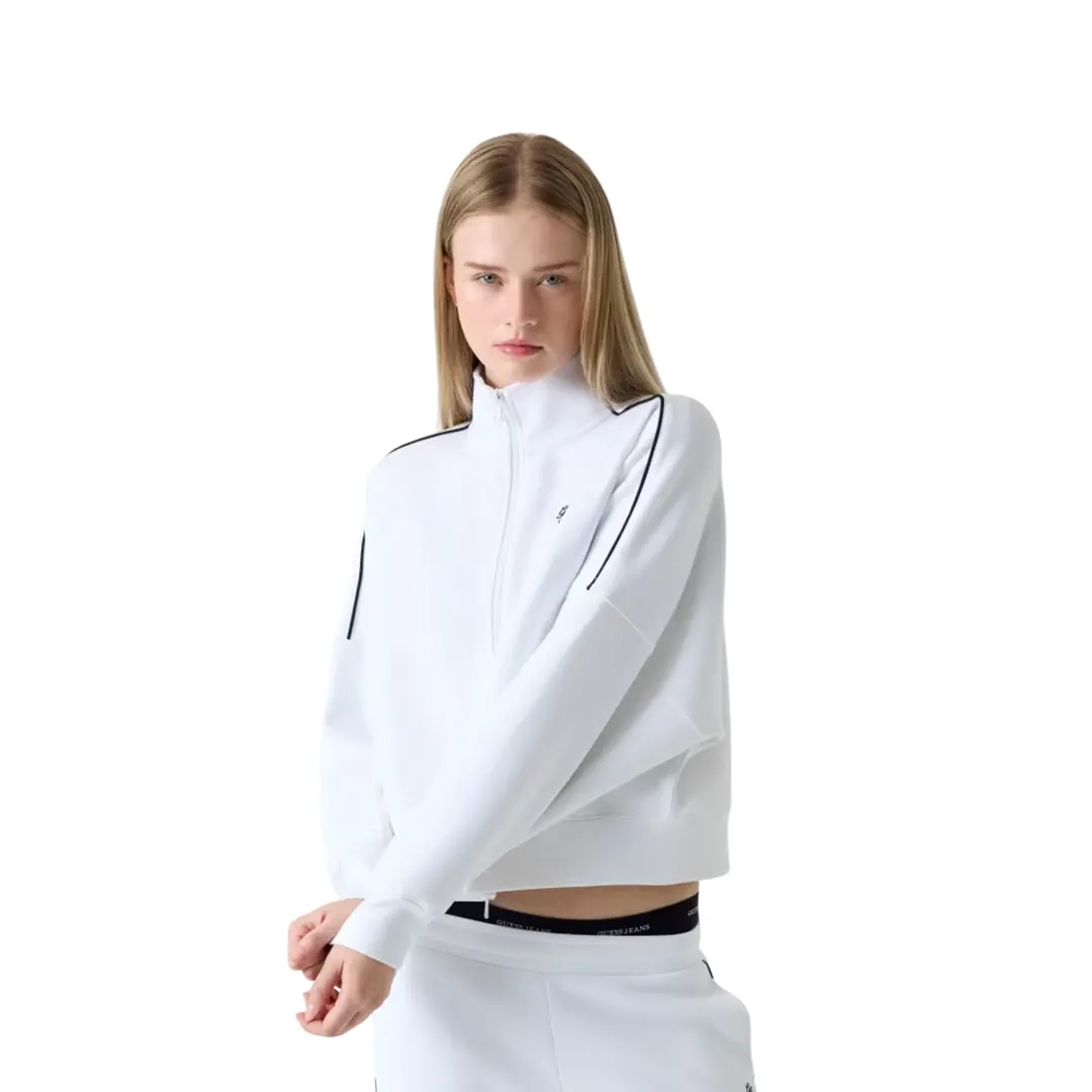 Felpa Zip Collo Alto Donna