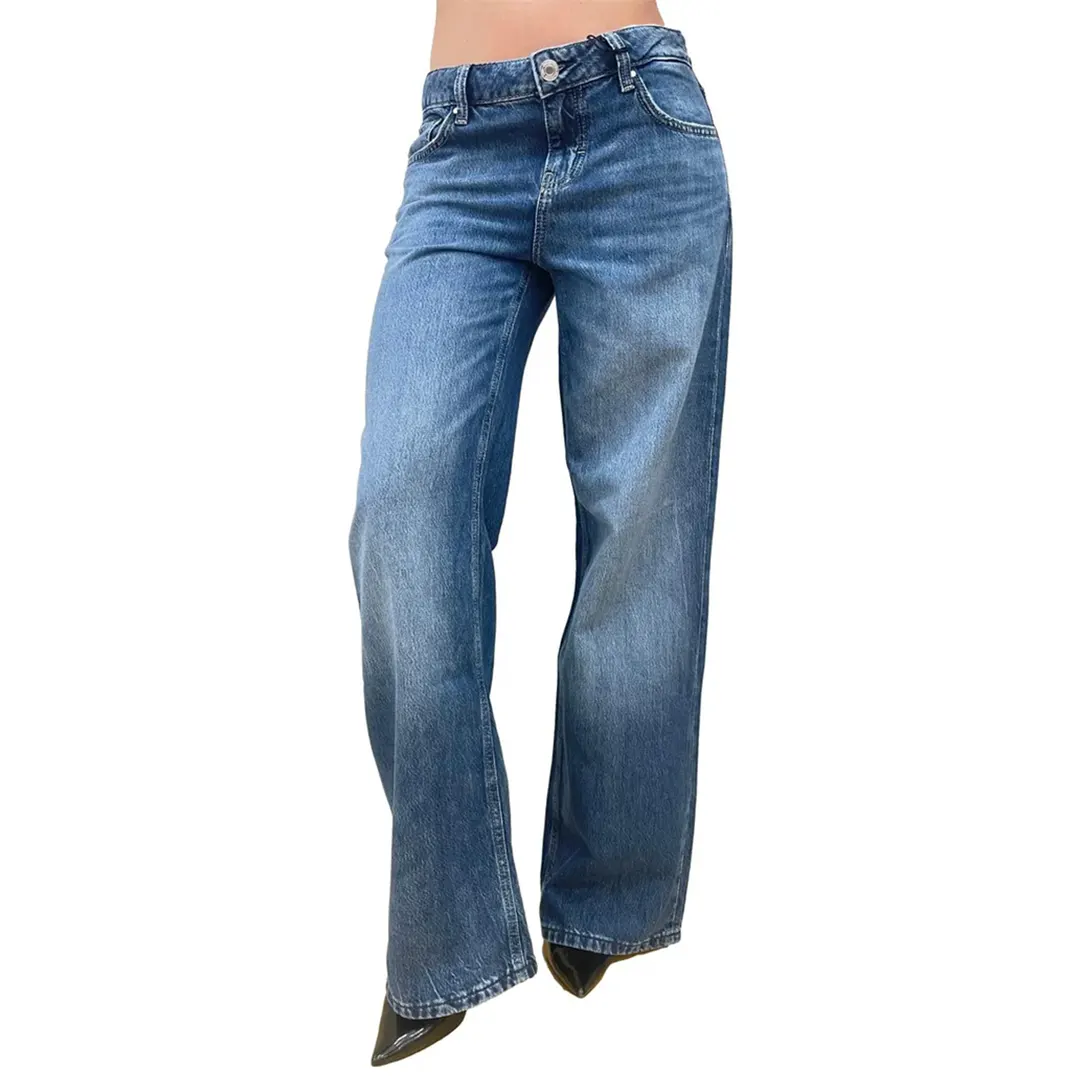 Jeans Donna Baggy Low Rise - Denim - 25/39