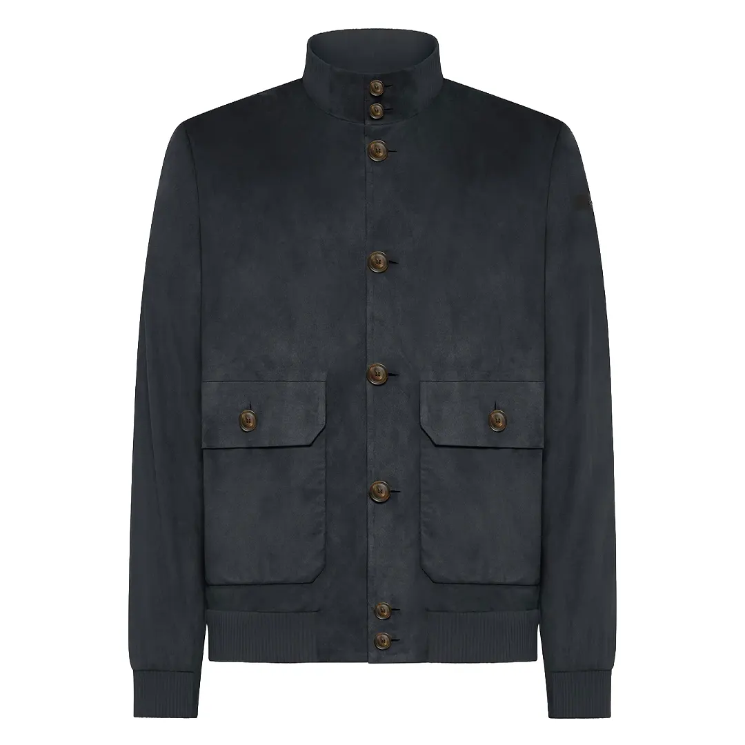 Giubbino Corto Scamosciato - Navy 60 - 48