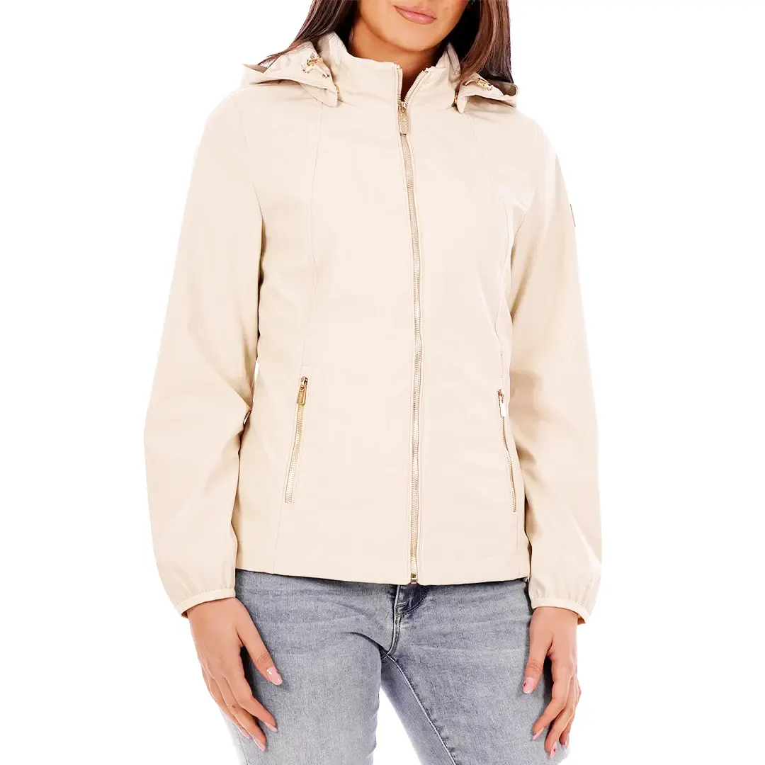 Giacca Cappuccio Donna - Beige Chiaro - XS