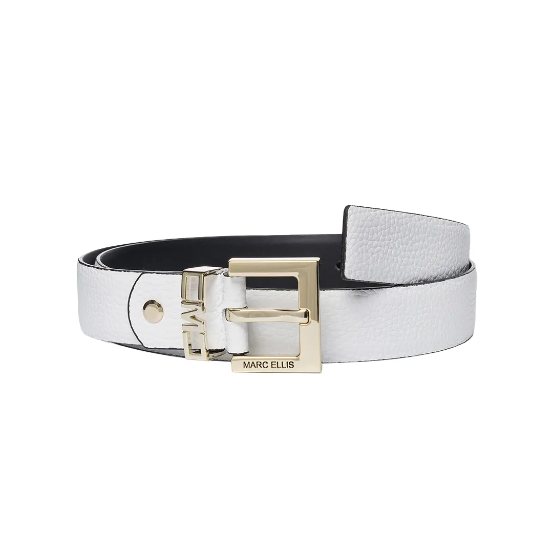 Cintura Donna - Bianco Oro - 80cm