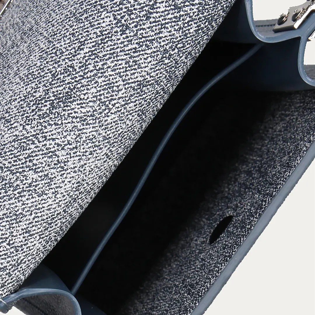 Mini Borsa A Spalla - Jeans Silver