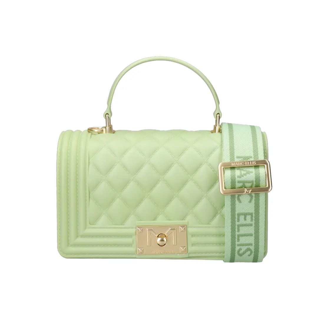 Borsa A Mano - Soft Green Matt Gold