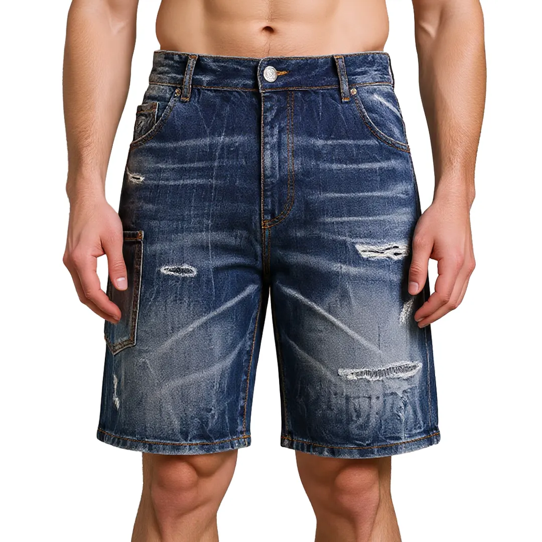 Bermuda Jeans - Denim Scuro - 30/44