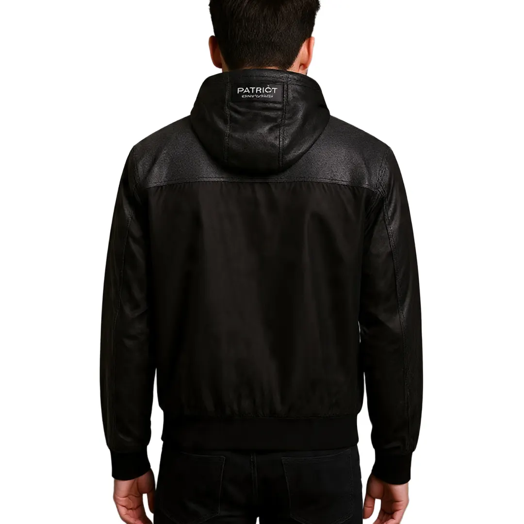 Giubbino Cappuccio Zip - Nero - S