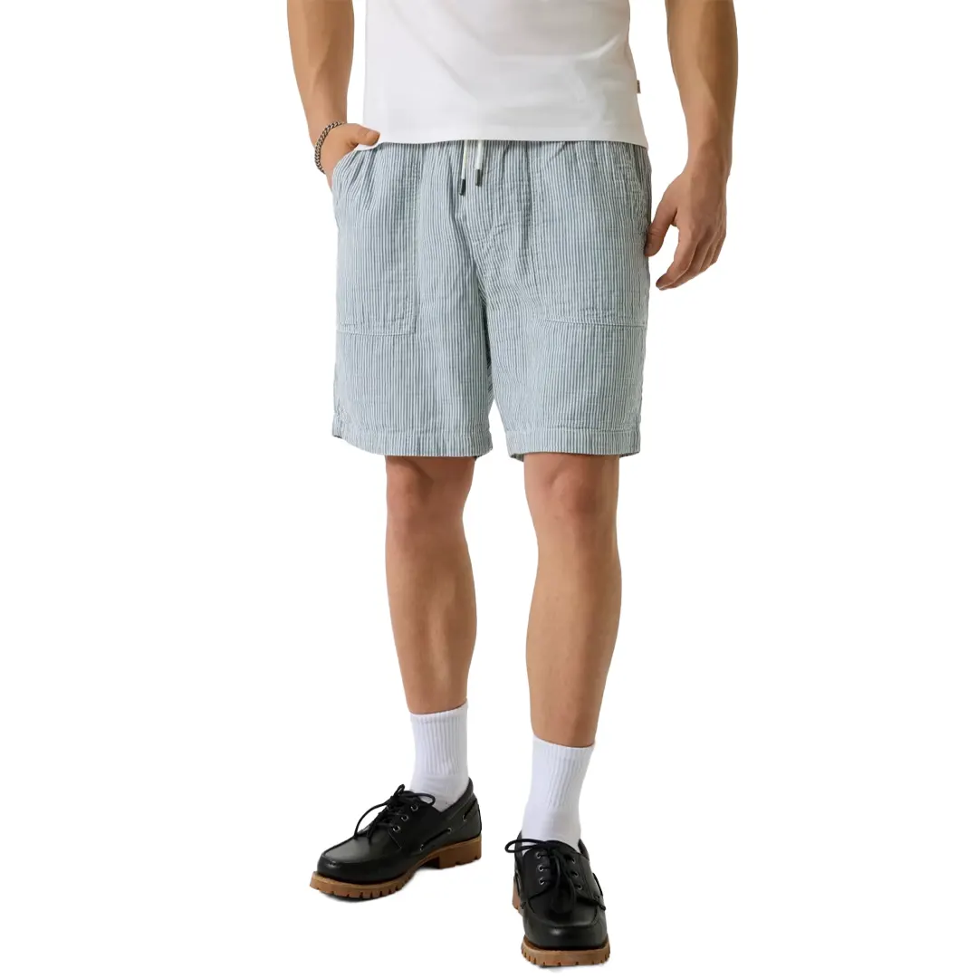 Bermuda Misto Lino - Bianco Blu - 30/44