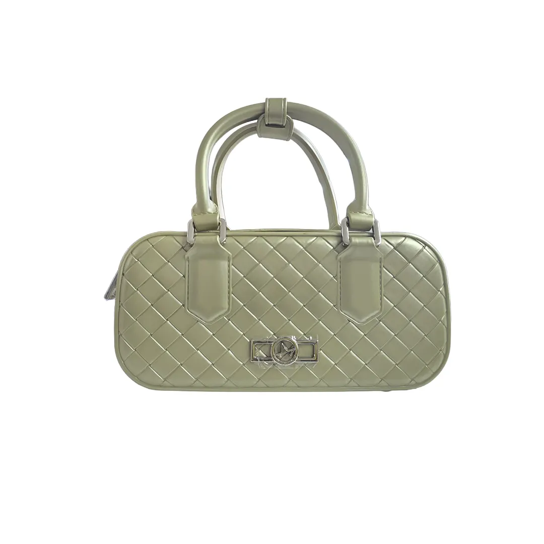 Borsa A Mano - Khaki Silver