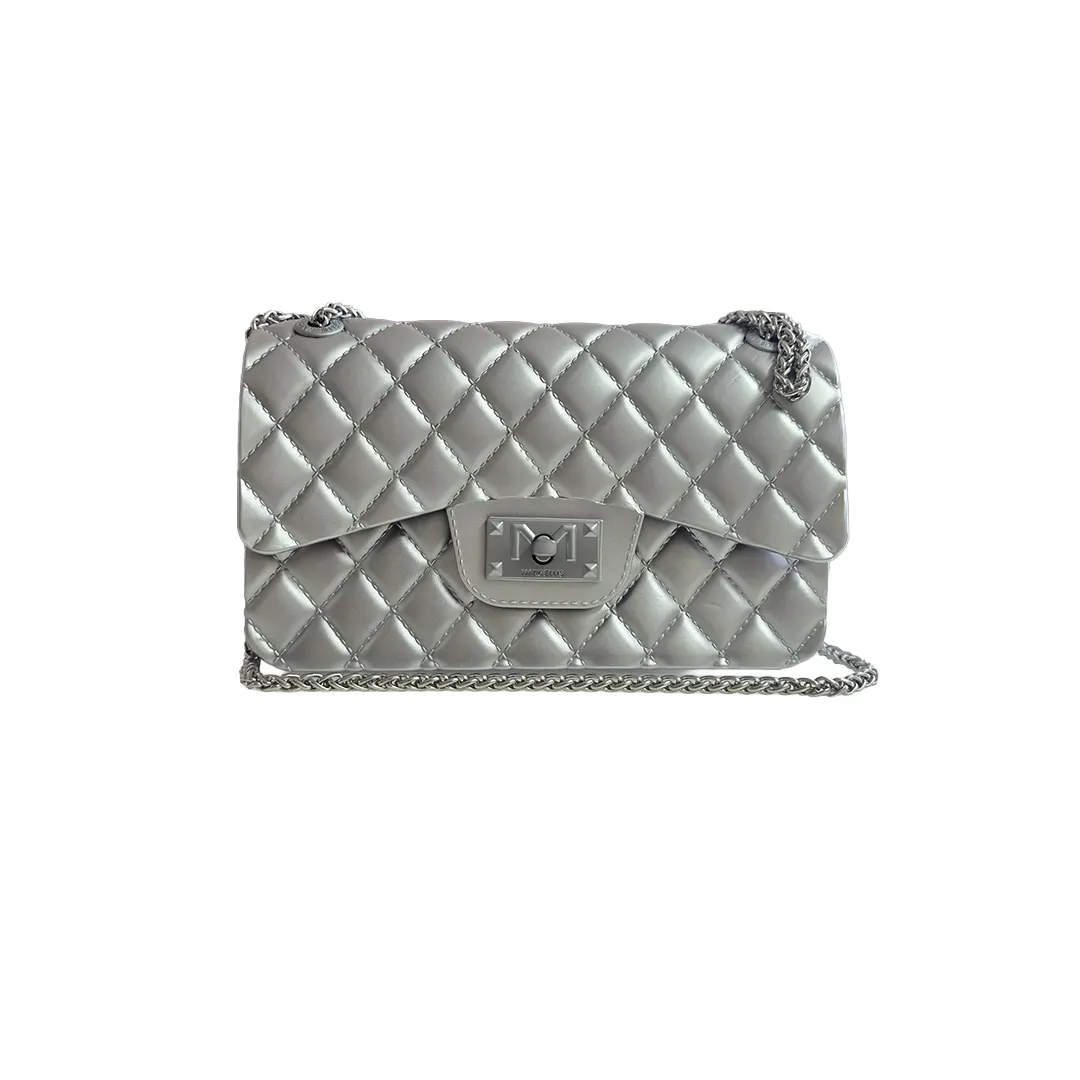 Borsa Piccola - Silver Steel