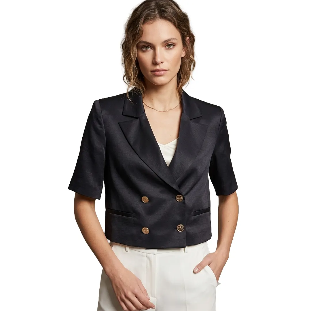 Giacca Cropped Donna - Nero - 40