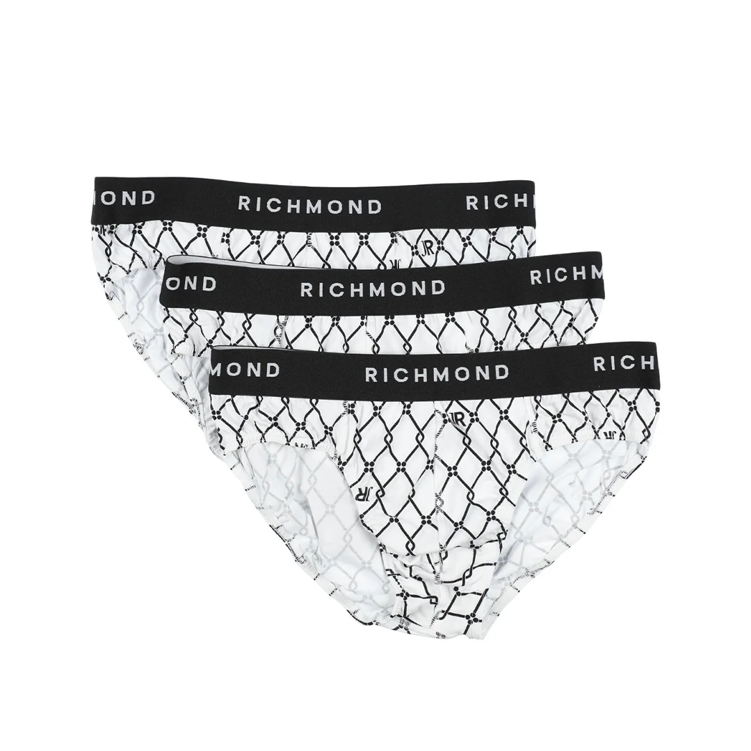 Set 3 Slip Bianco Nero - 2XL