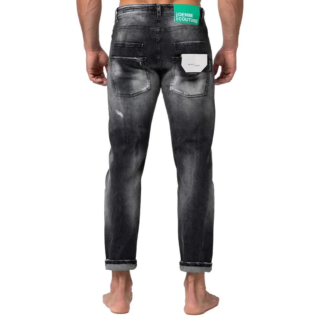 Jeans Carrot Fit 4 Tasche - Grigio Cenere - 30/44