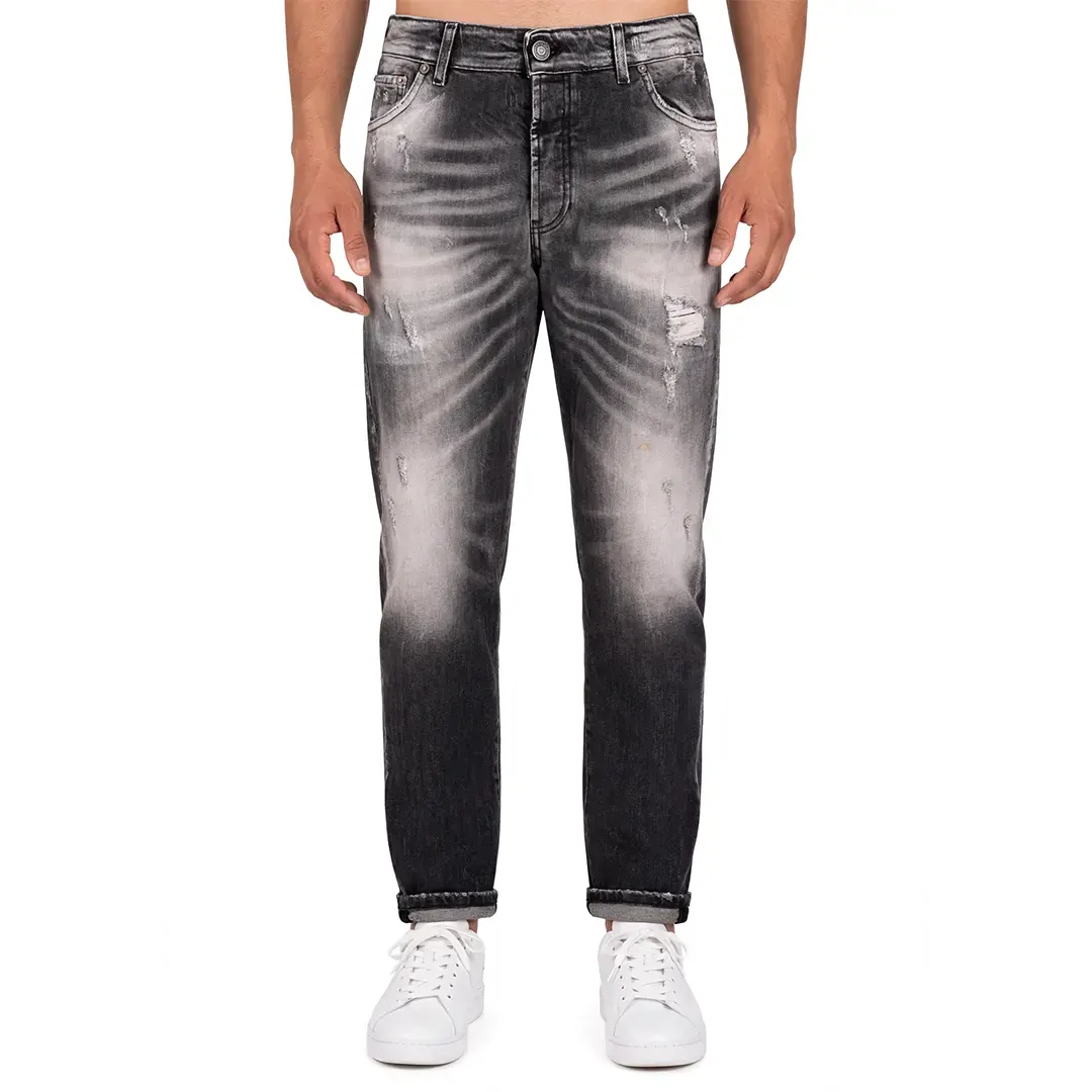 Jeans Carrot Fit - Grigio Scuro - 30/44