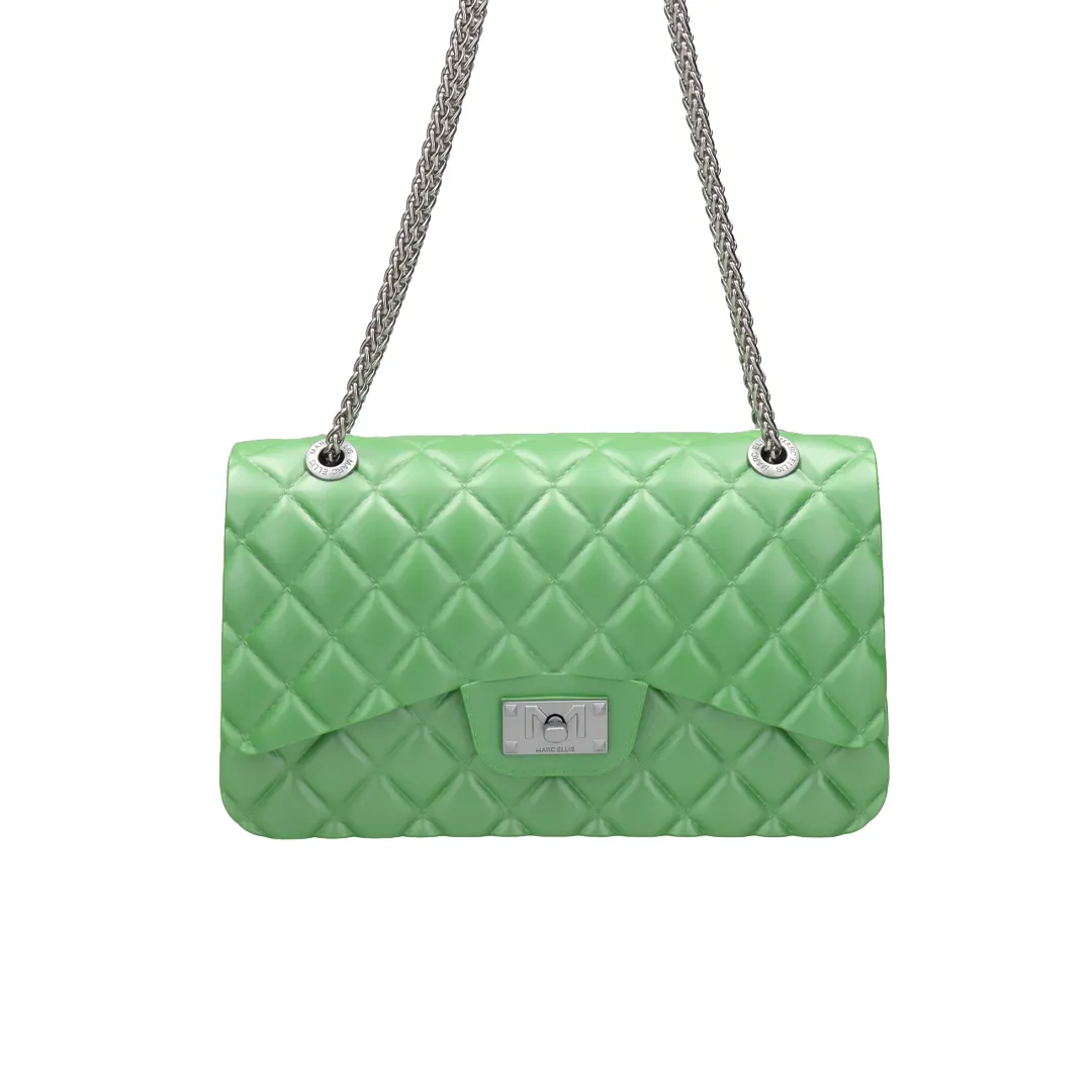 Borsa - Vibrant Green Steel