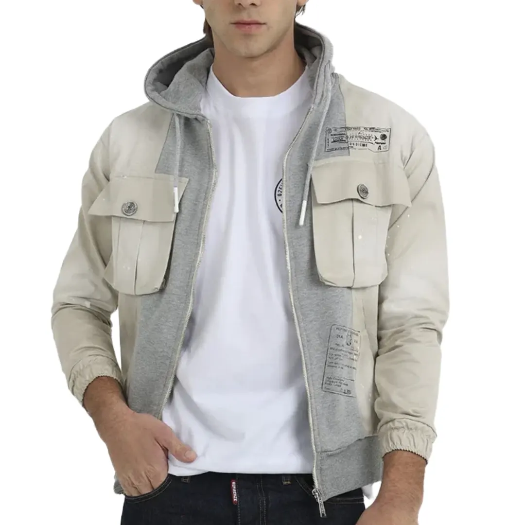 Felpa Zip Cappuccio