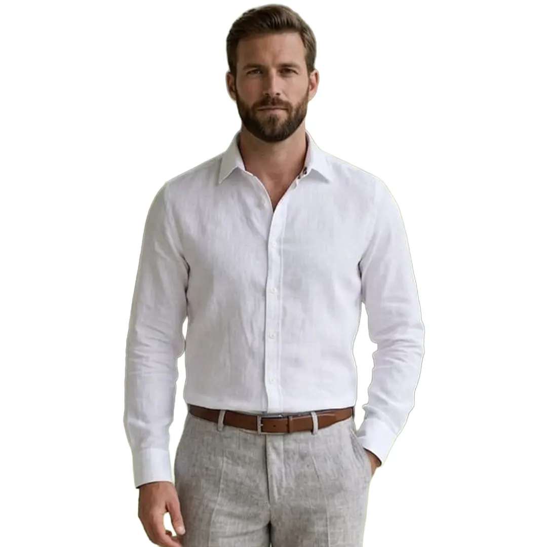 Camicia Lino - Optical White - M