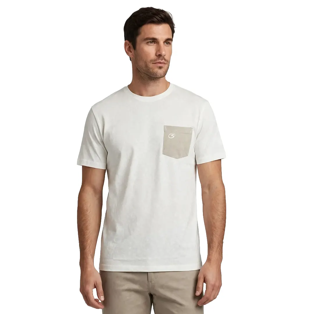 T-Shirt Con Taschino - Bianco 01 - S