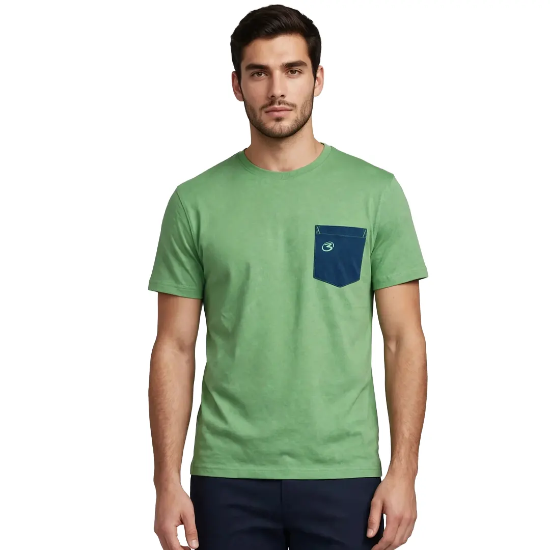 T-Shirt Con Taschino - Verde 72 - S