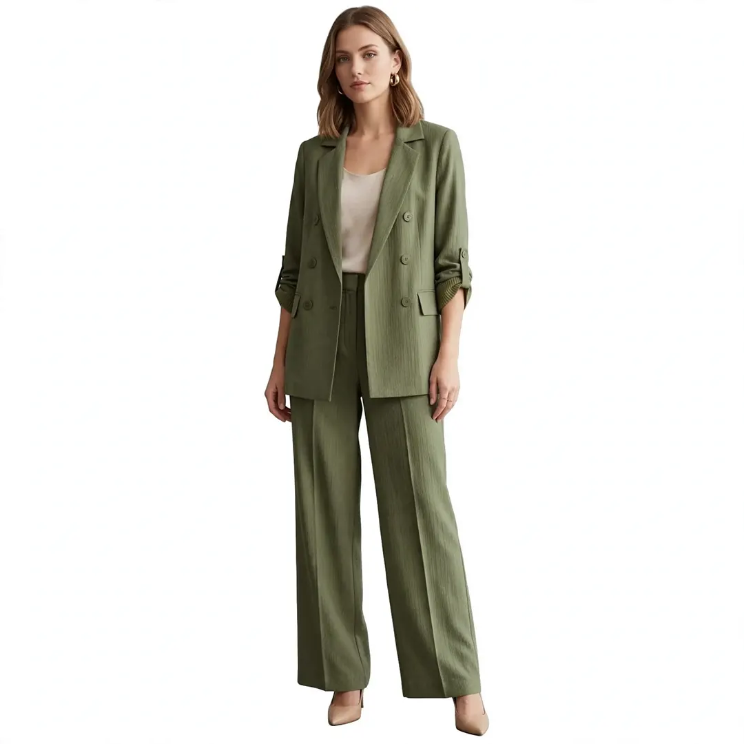 Tailleur Donna - Verde Militare - XS