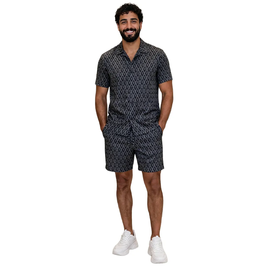 Completo Polo Bermuda - Nero - S