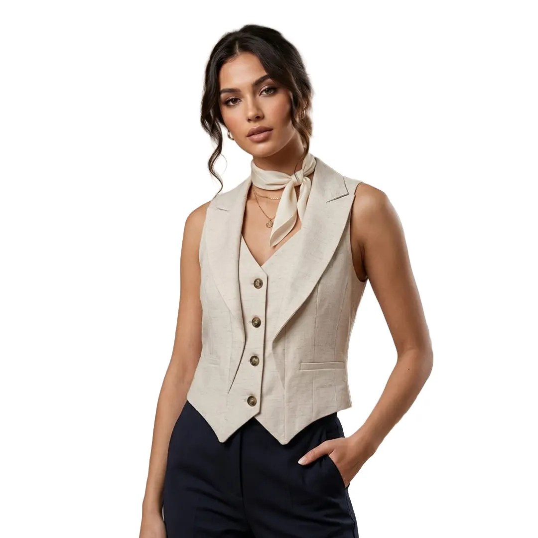 Gilet Spilla Donna - Naturale - 40