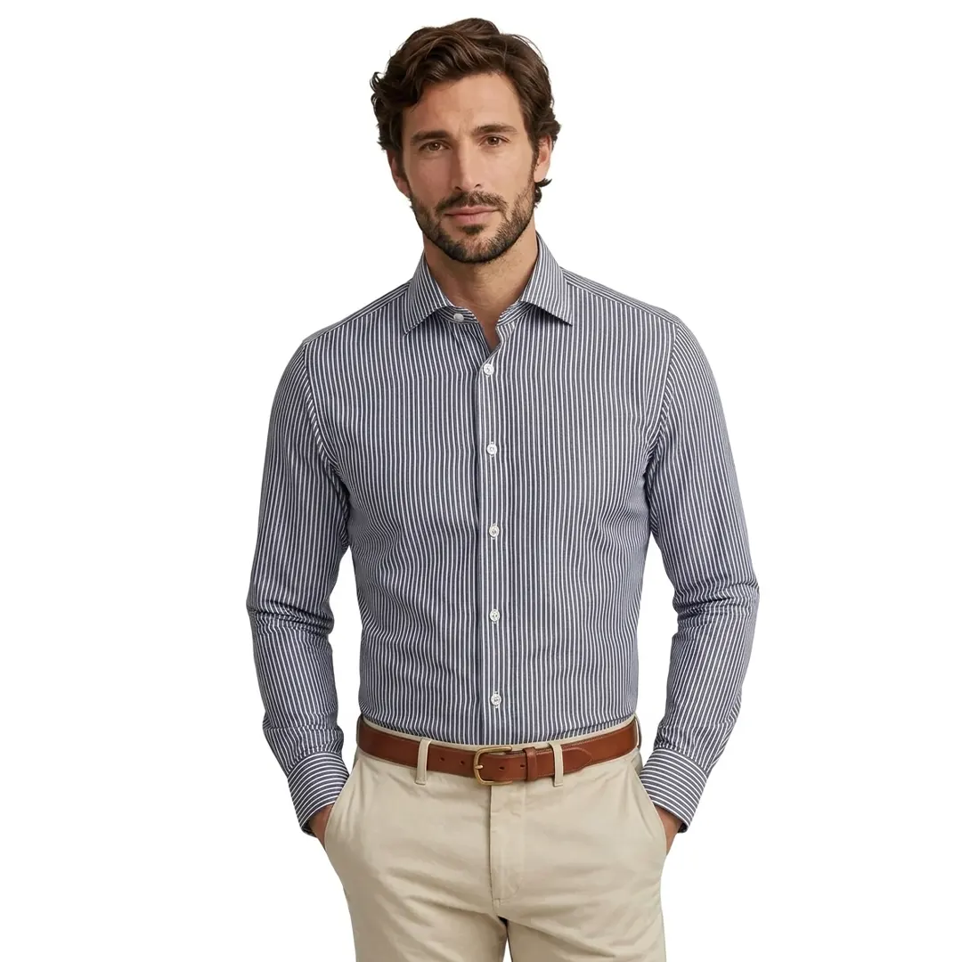 Camicia Navy Bianco03 - XL