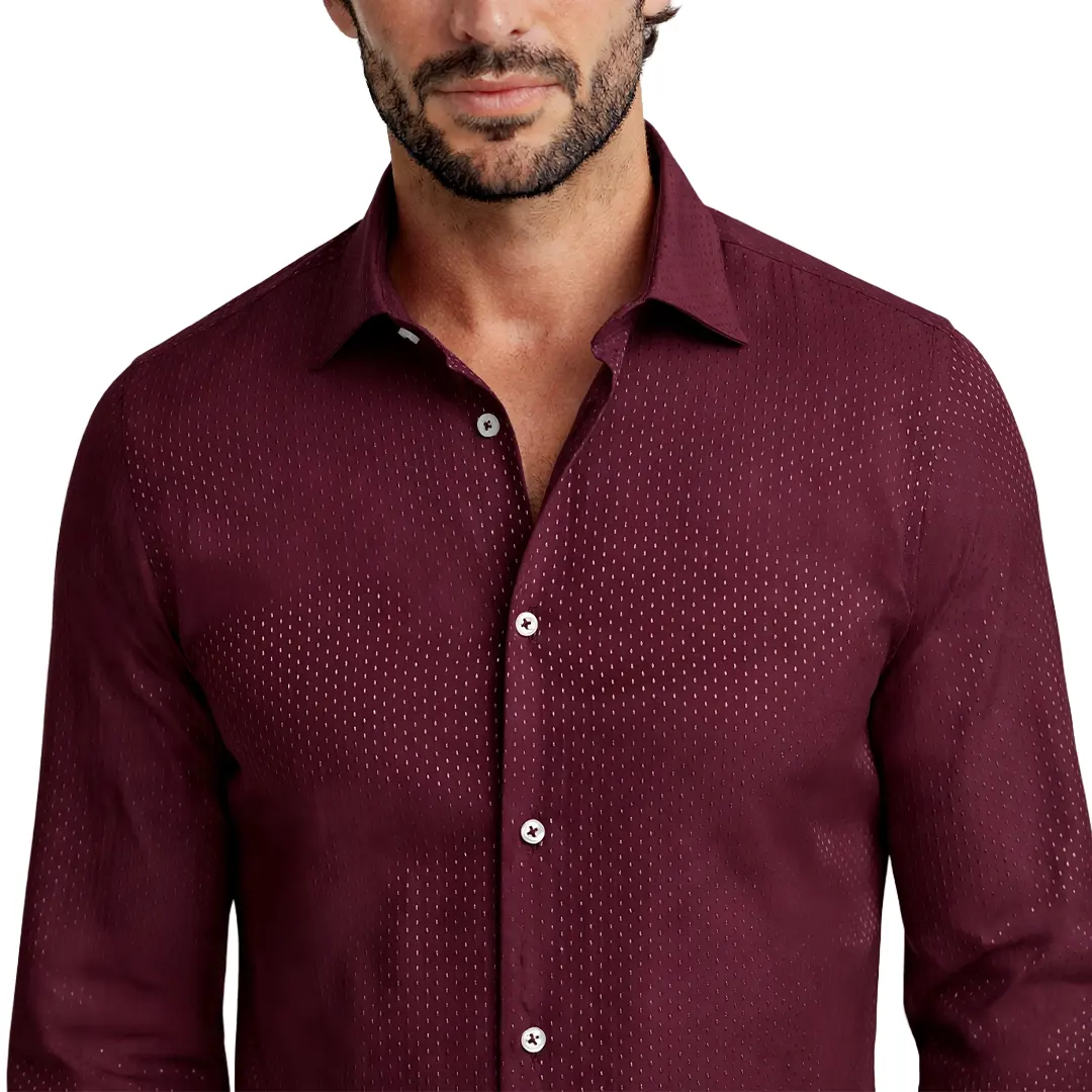 Camicia Bordeaux - M