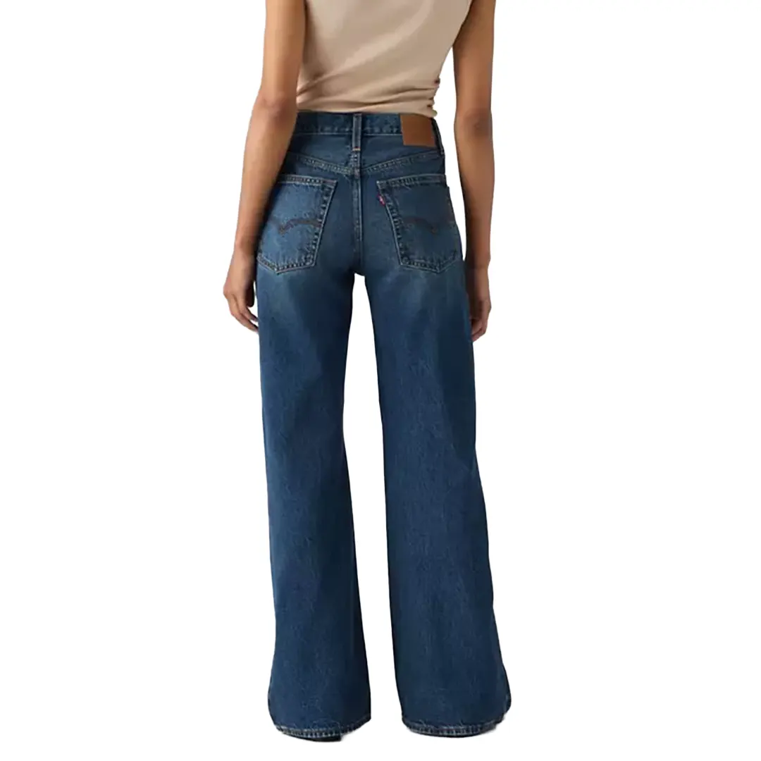 Jeans Bootcut Loose Donna - Denim Scuro - 28/42