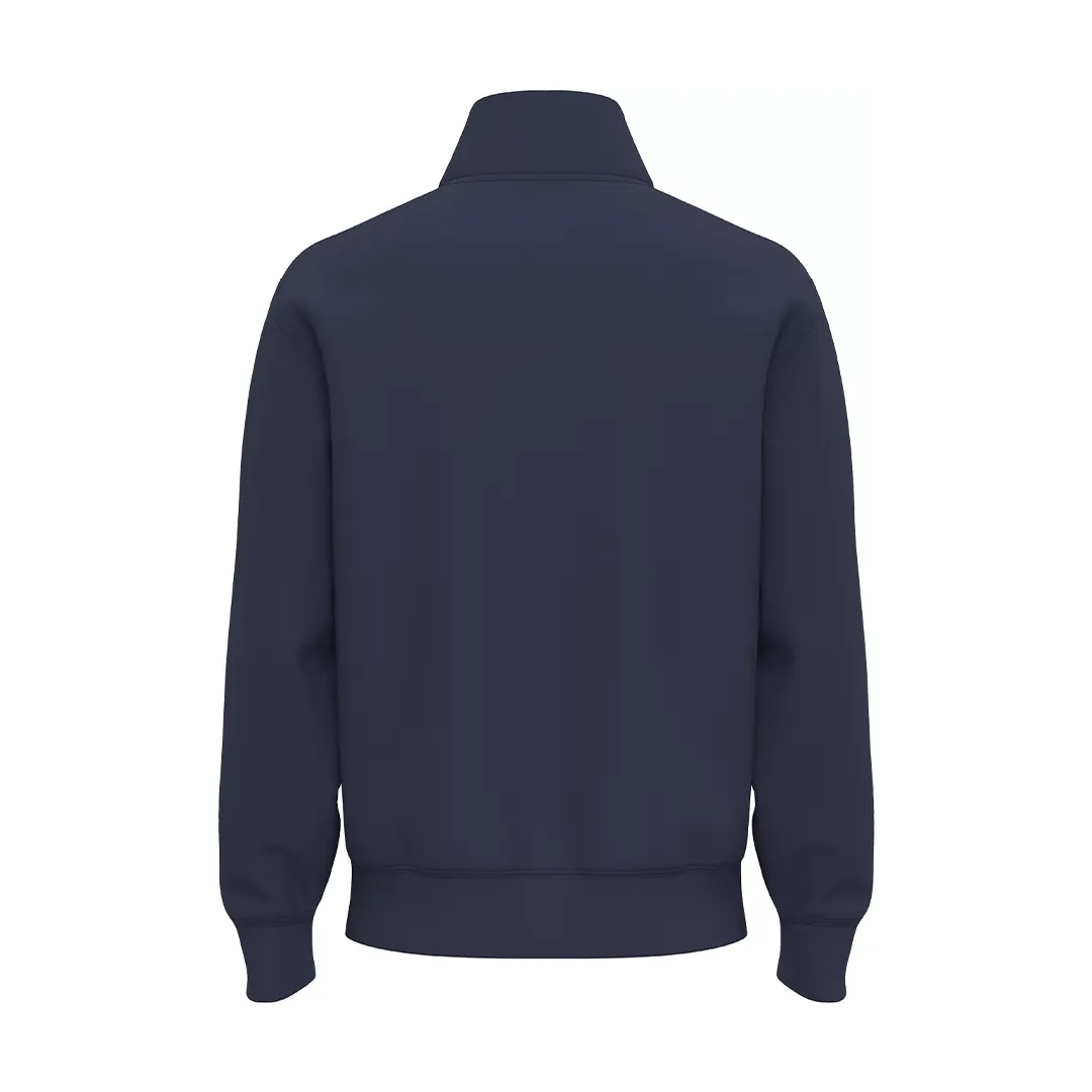 Felpa Con Zip - Navy - S