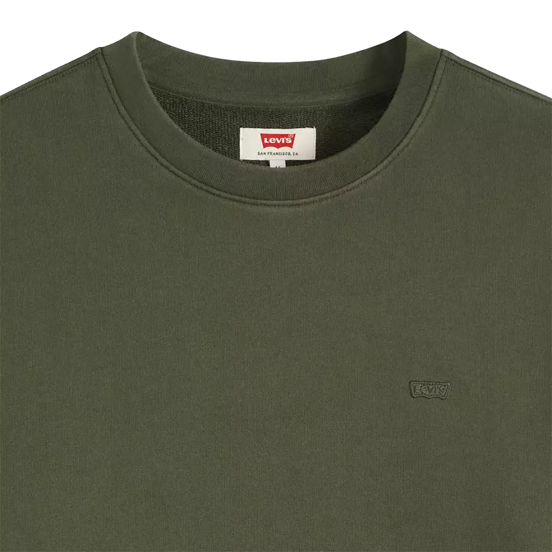 Felpa Sgarzata - Verde Militare - S