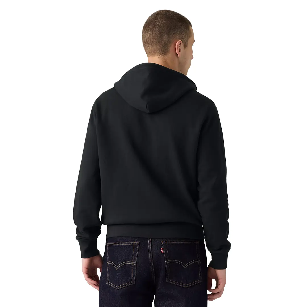 Felpa Zip Cappuccio - Nero - S