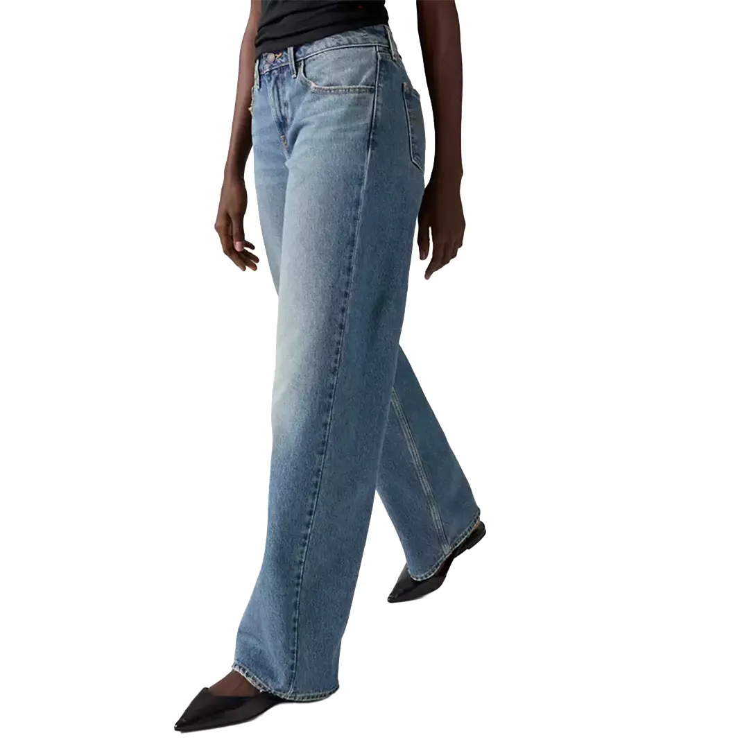 Jeans Low Loose Donna - Denim - 24/38