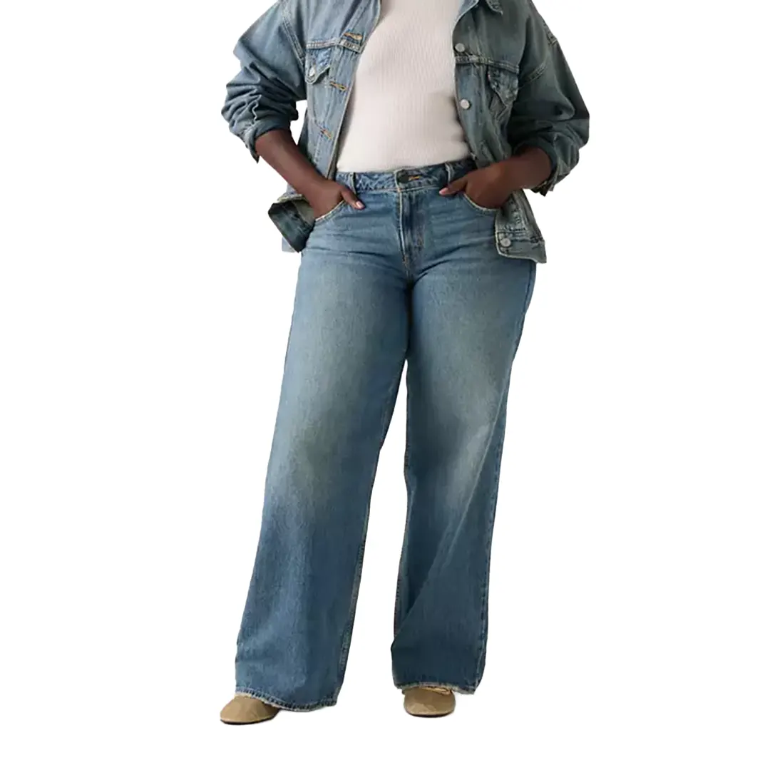 Jeans Low Loose Donna - Denim - 24/38