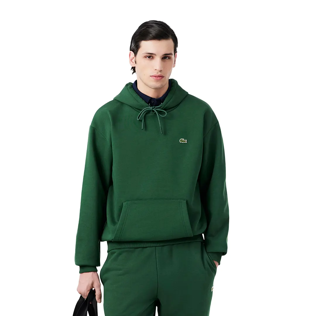 Felpa Pile Cappuccio - Verde 132 - 3/S