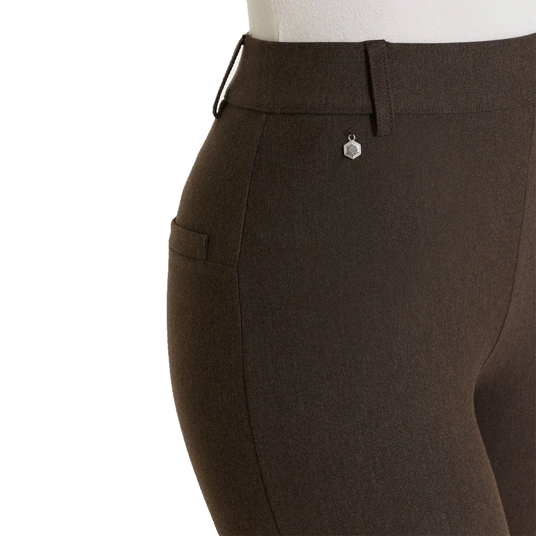 Pantalone Flare Alla Caviglia - Ebano - 1/38