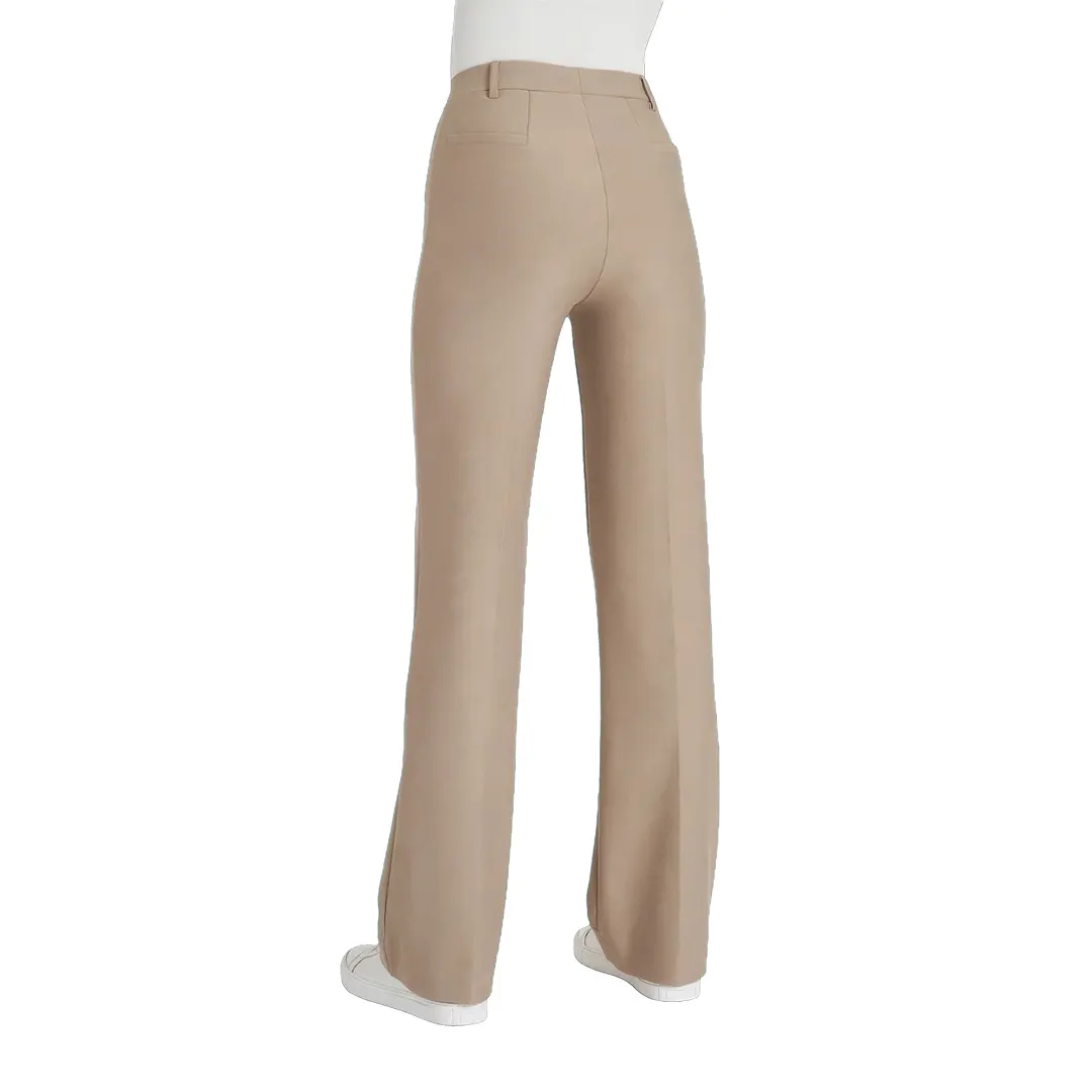Pantalone Ampio In Compact - Cammello - 2/40