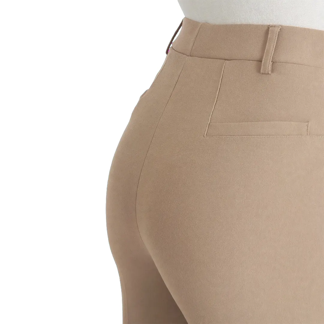 Pantalone Ampio In Compact - Cammello - 2/40
