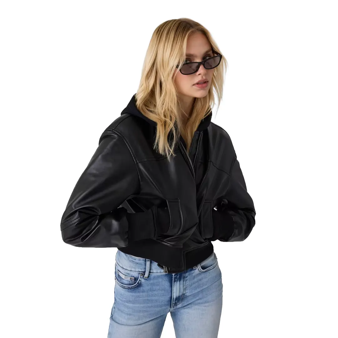 Giacca Bomber Similpelle Donna
