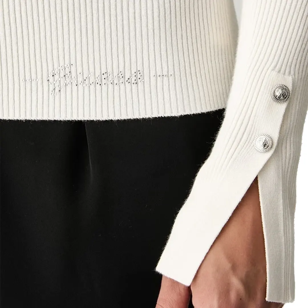 Cardigan Bottoni Donna - Panna - XS
