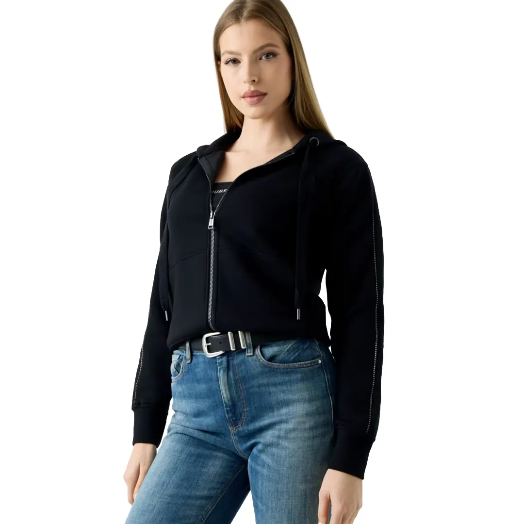 Felpa Cappuccio Zip Donna