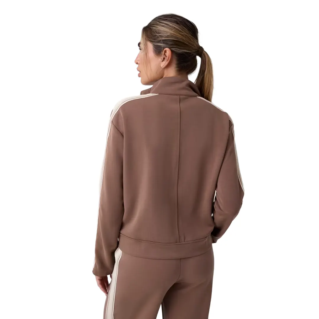 Felpa Zip Donna - Marrone - XS